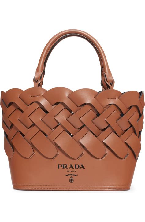 prada intreccio|Prada Vitello Intreccio Bucket Bag .